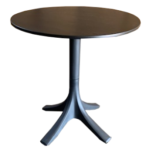 Canard 700mm Round  Polypropylene Cafe Table "Black"